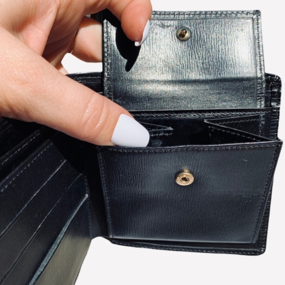 LOUIS VUITTON authentic black epi portofeuil Marco bifold men's wallet - Picture 7 of 10